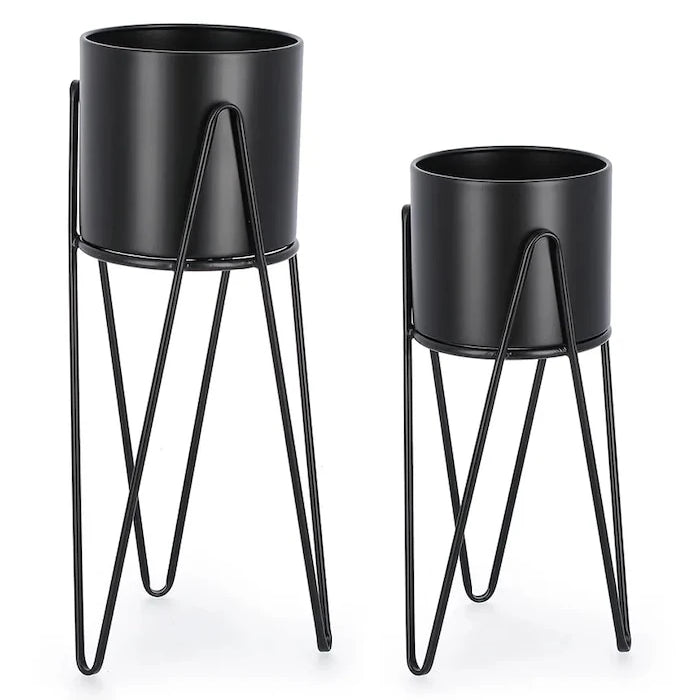 Izgaralı Bizzotto Madelyn Saksı Seti 23,5 x 57 / 21,5 x 46 cm (2 Adet)