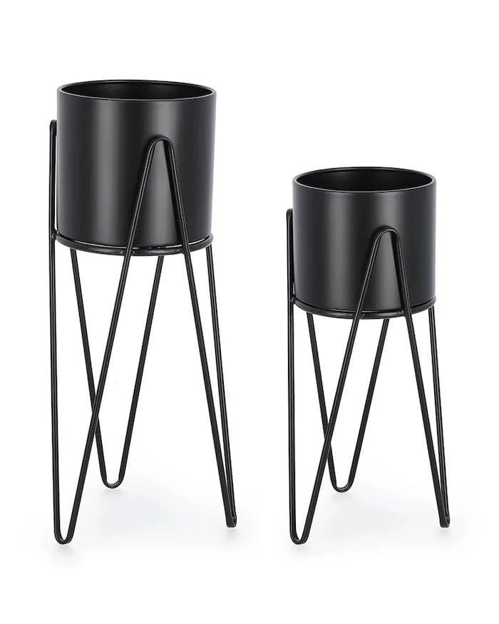 Izgaralı Bizzotto Madelyn Saksı Seti 23,5 x 57 / 21,5 x 46 cm (2 Adet)