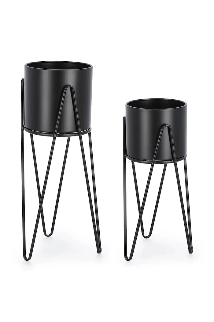 Izgaralı Bizzotto Madelyn Saksı Seti 23,5 x 57 / 21,5 x 46 cm (2 Adet)