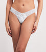 White Lace Low-Rise Thong