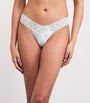 White Lace Low-Rise Thong