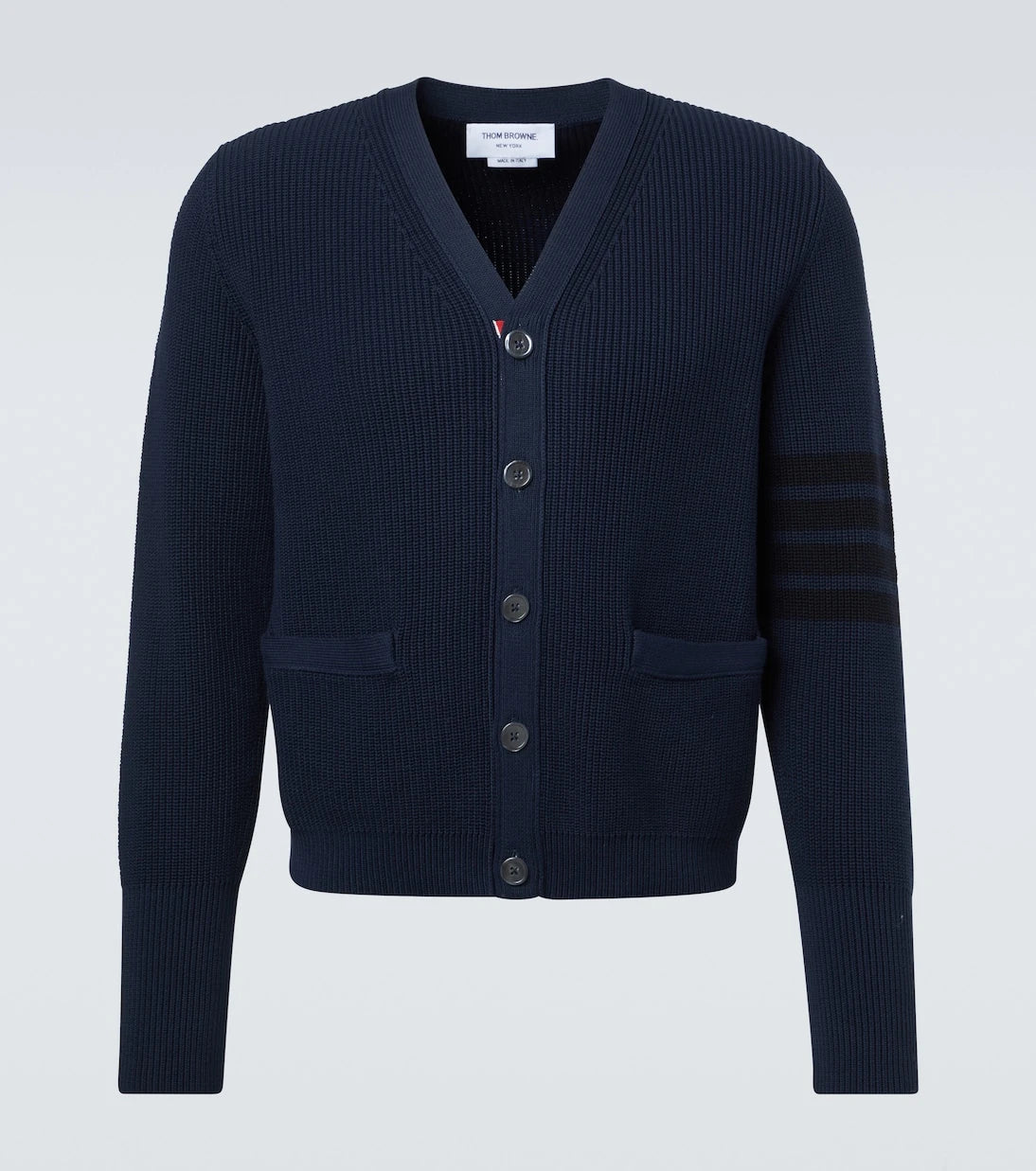 Thom Browne - 4-Bar cotton cardigan