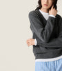 Miu Miu Grey Cashmere Trompe-l'Oeil Sweater