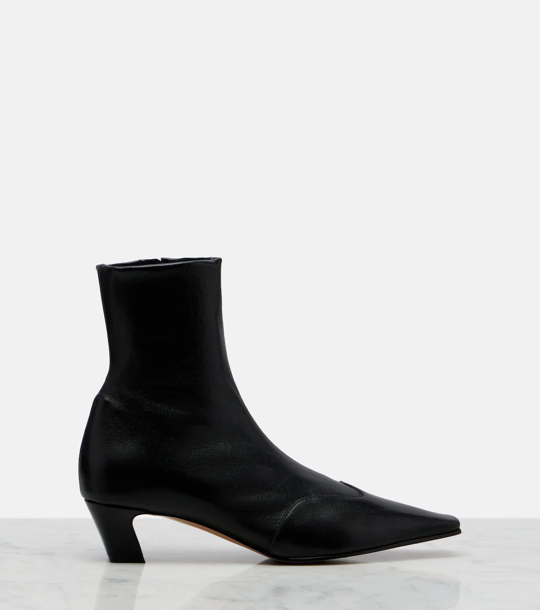 Khaite - Nevada leather ankle boots