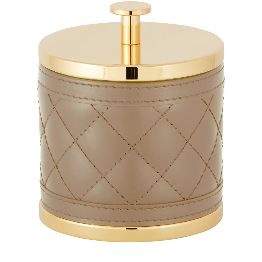 Small Quilted Round Box