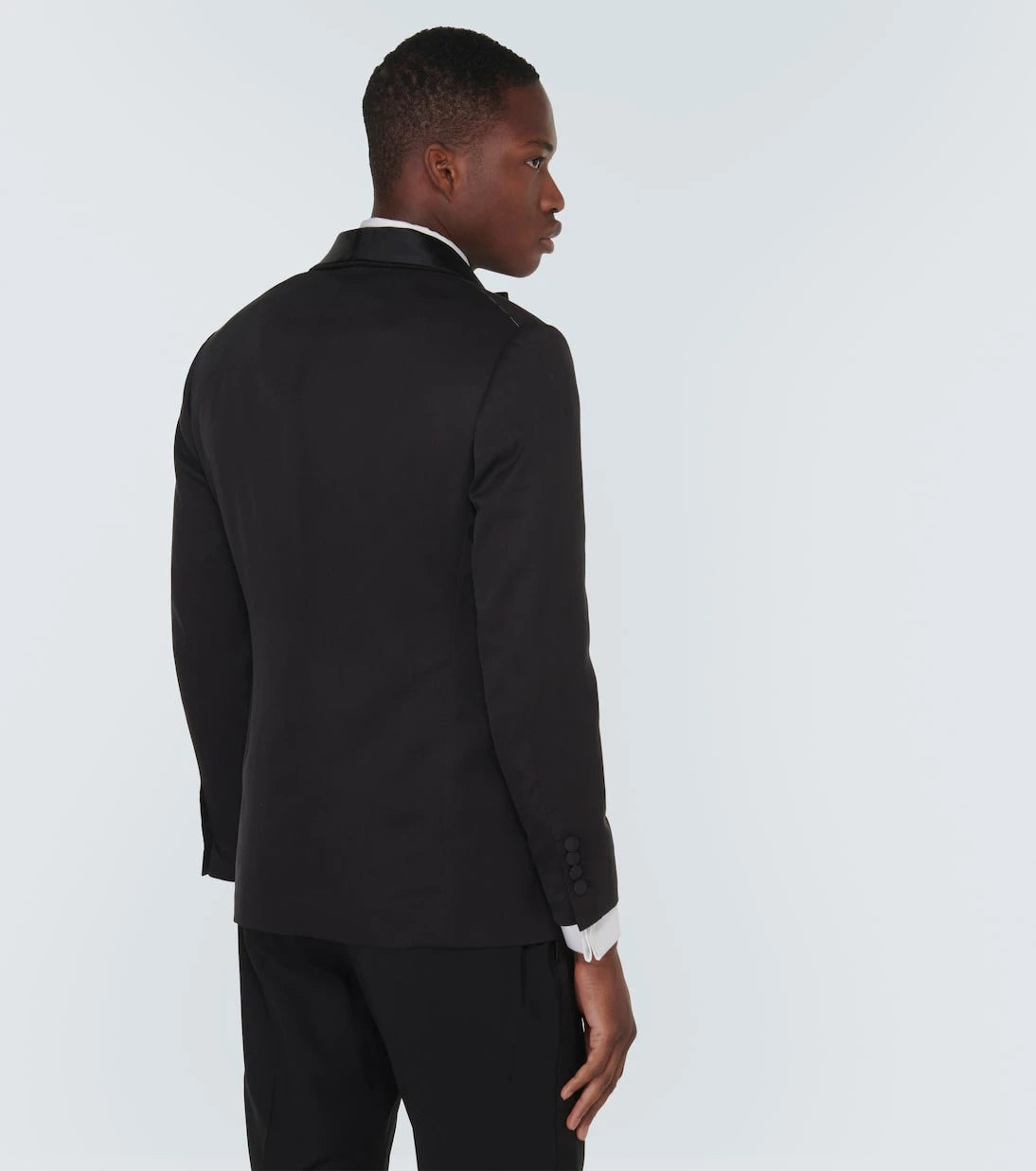Brunello Cucinelli - Single-breasted silk tuxedo jacket