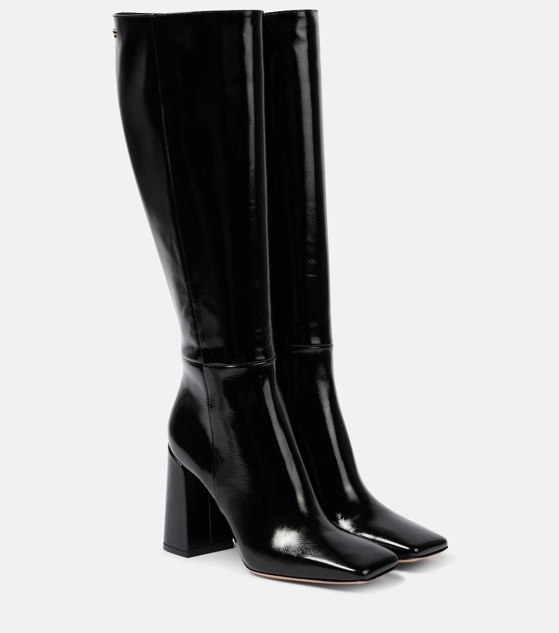 Gianvito Rossi - 95 patent leather knee-high boots