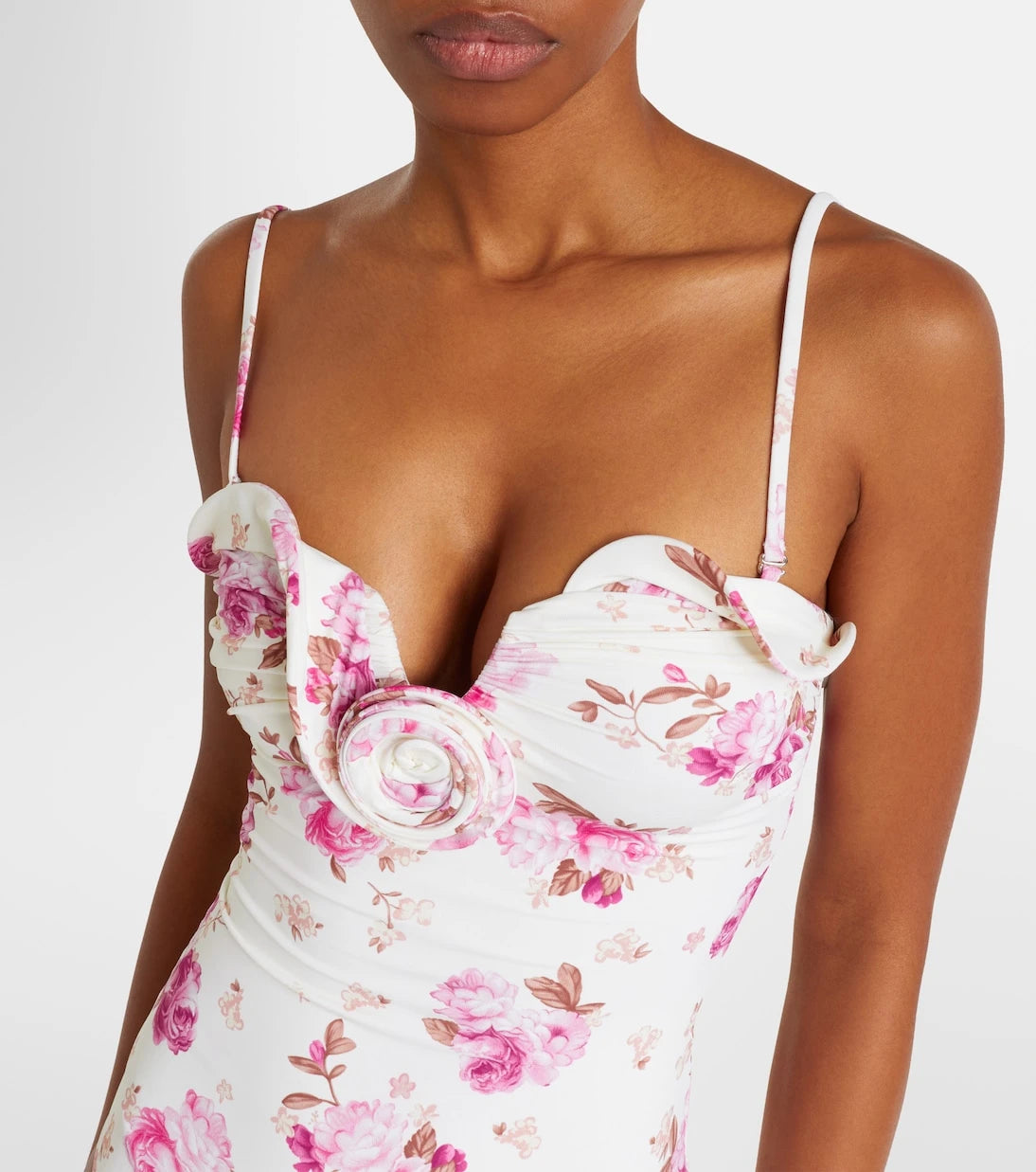Magda Butrym - Floral ruched swimsuit