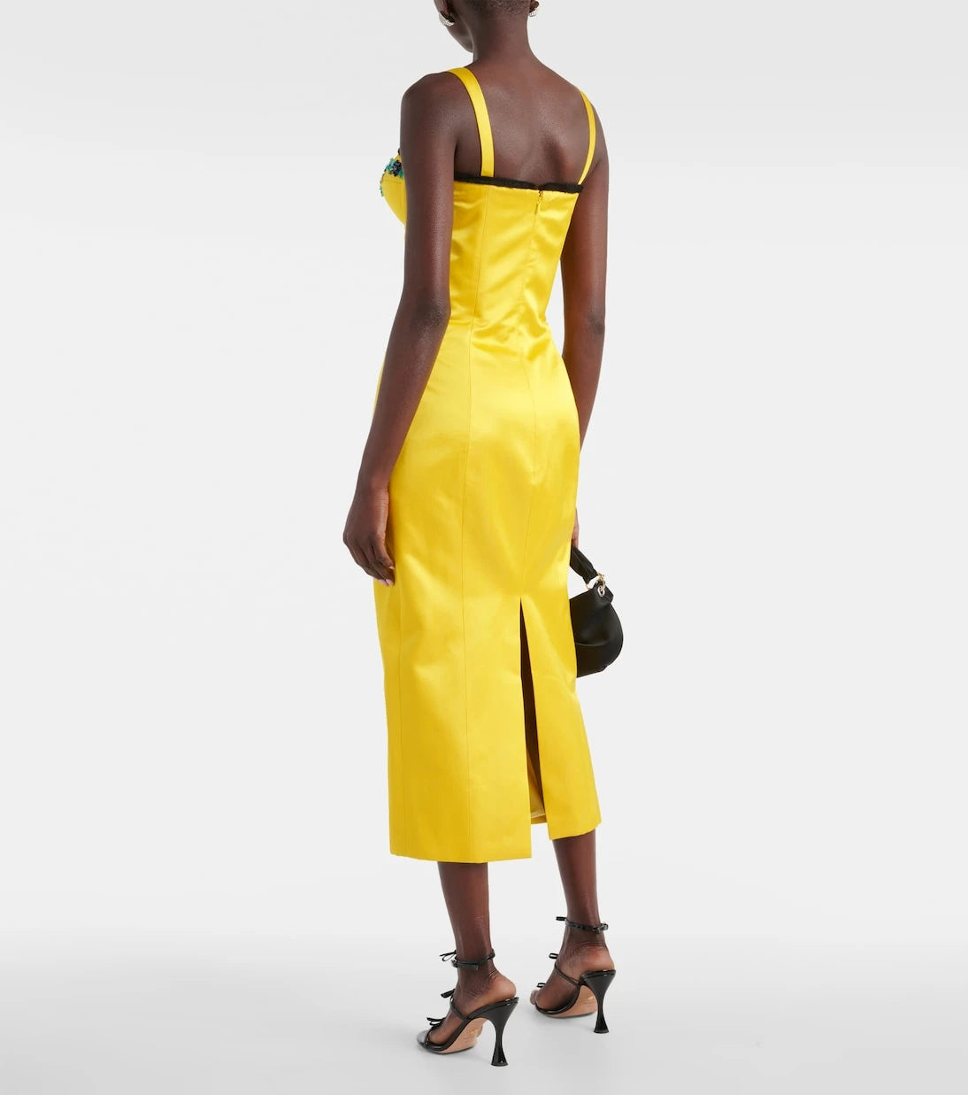 Miss Sohee - Iris embellished velvet midi dress