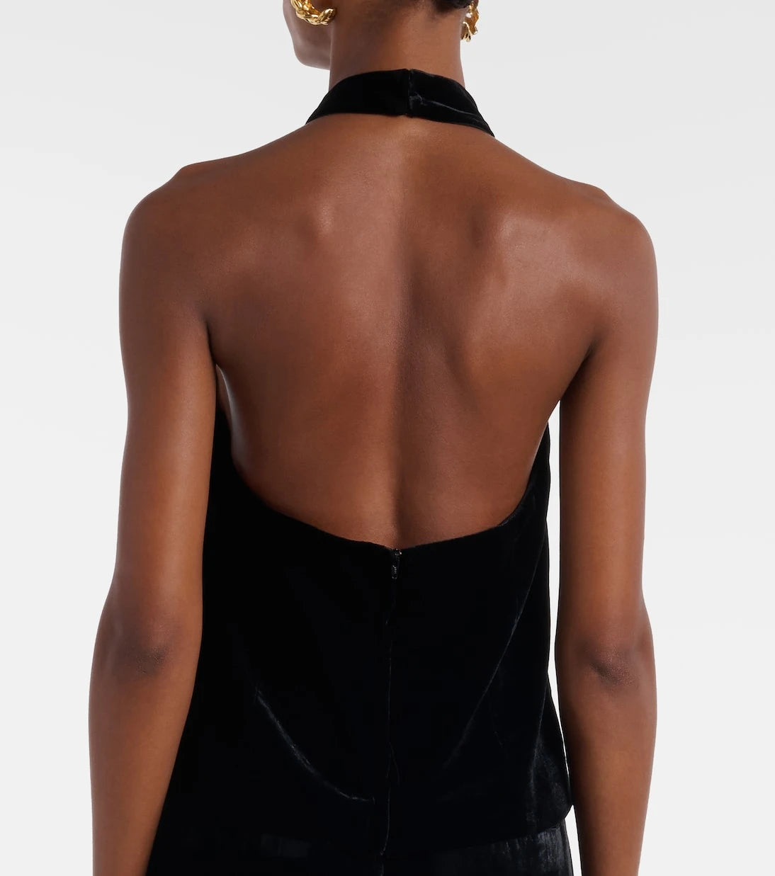 Nili Lotan - Peneloppe halterneck velvet top
