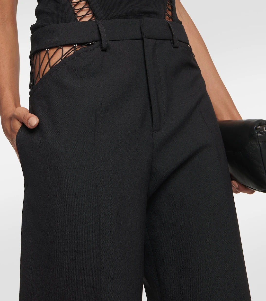 Dion Lee - Cutout wool straight pants