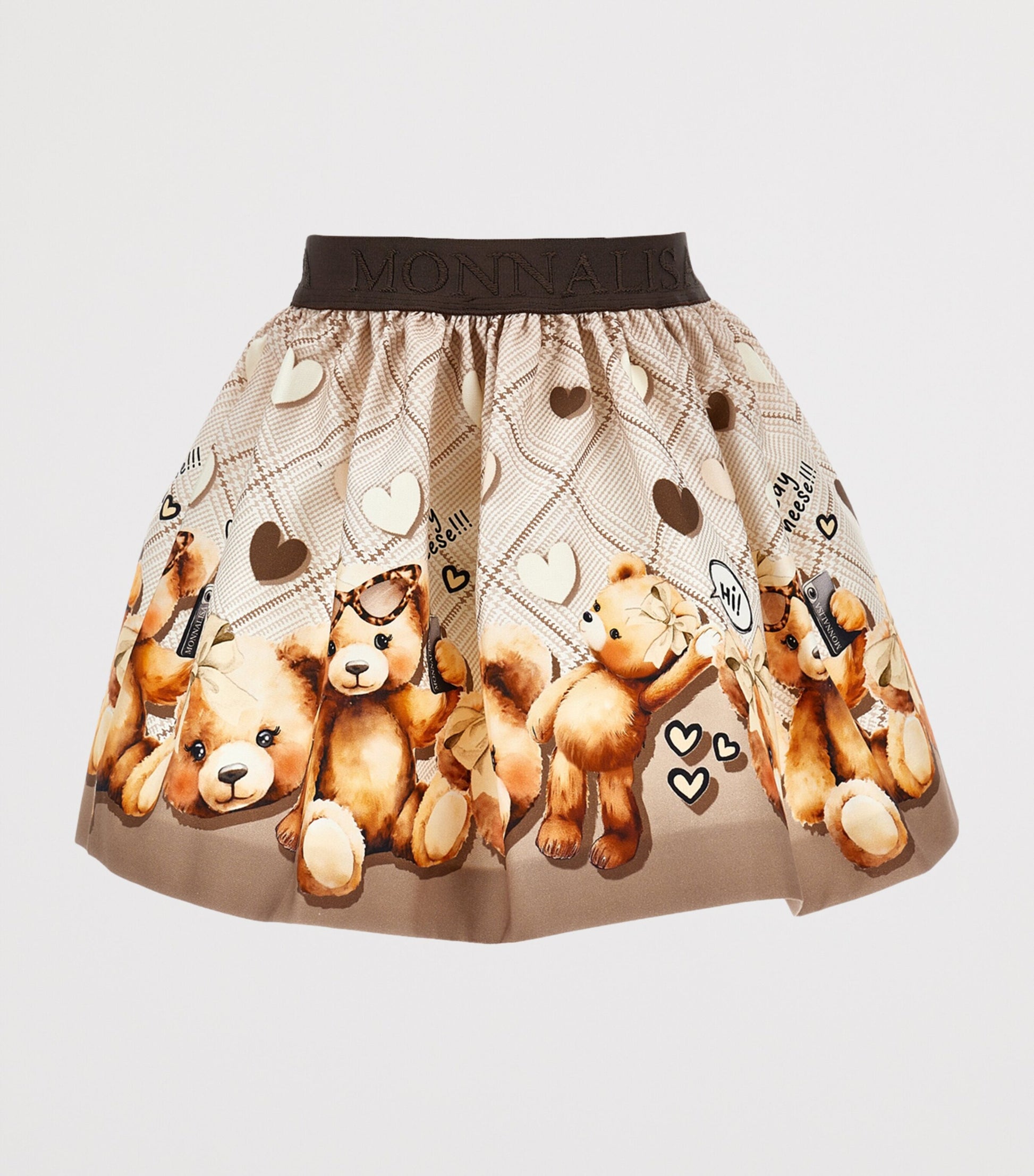 Gabardine Teddy Bear Print Skirt (2-10 Years)