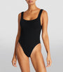 Hunza G Black Square-Neck Swimsuit