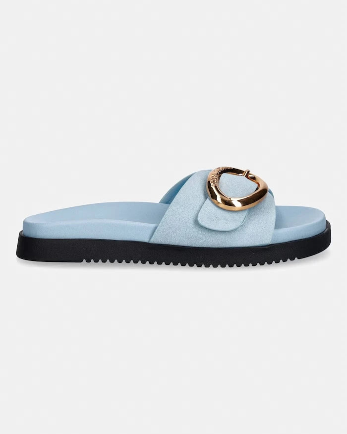 Steve Madden açık burunlu kadın süet terlik Mistify