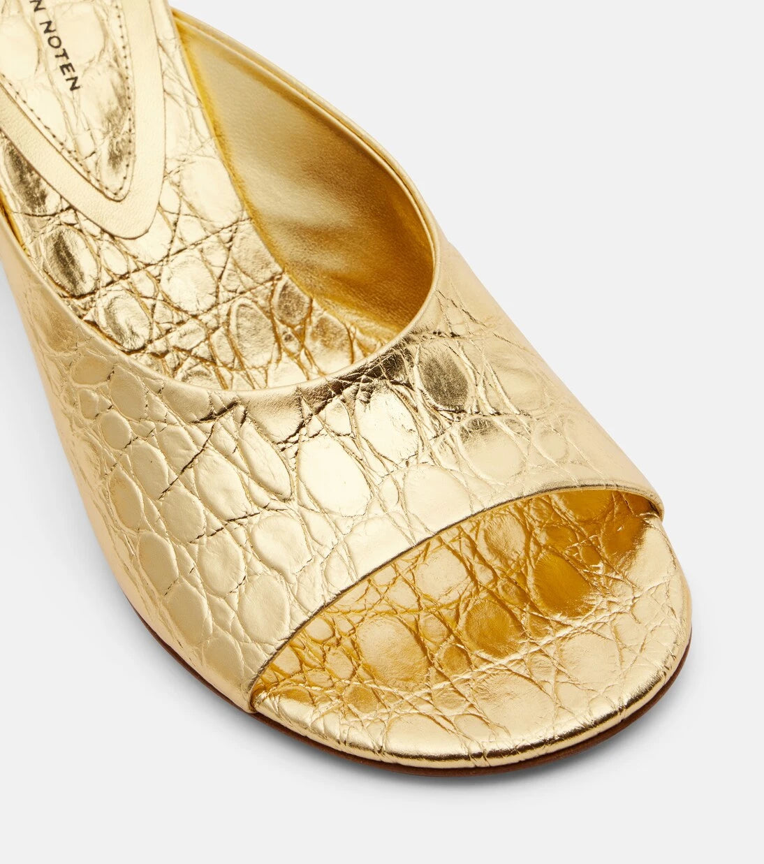 Dries Van Noten - Metallic leather sandals
