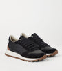 Brunello Cucinelli Black Suede Technical Running Sneakers
