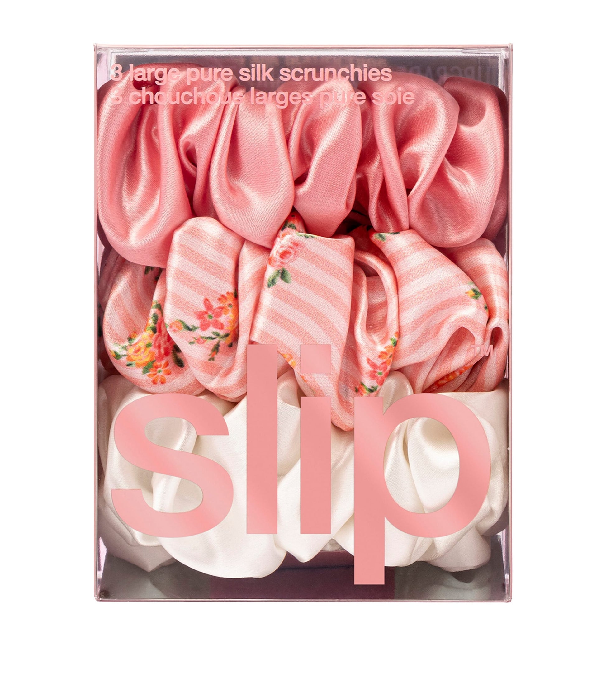 Pure Silk Scrunchies (Set of 3)