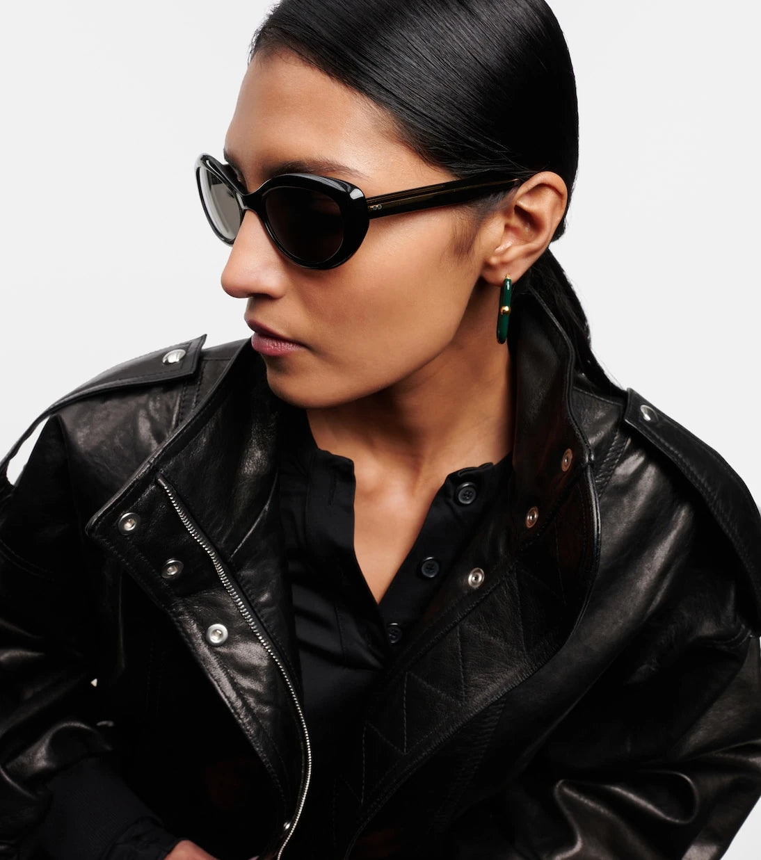 Khaite - x Oliver Peoples 1969C oval sunglasses
