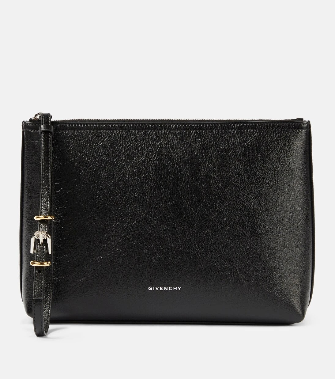 Givenchy - Voyou debossed leather pouch