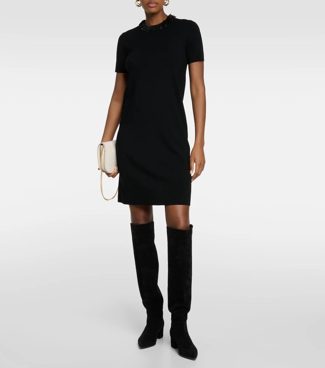 Tory Burch - Sequined wool-blend midi dress