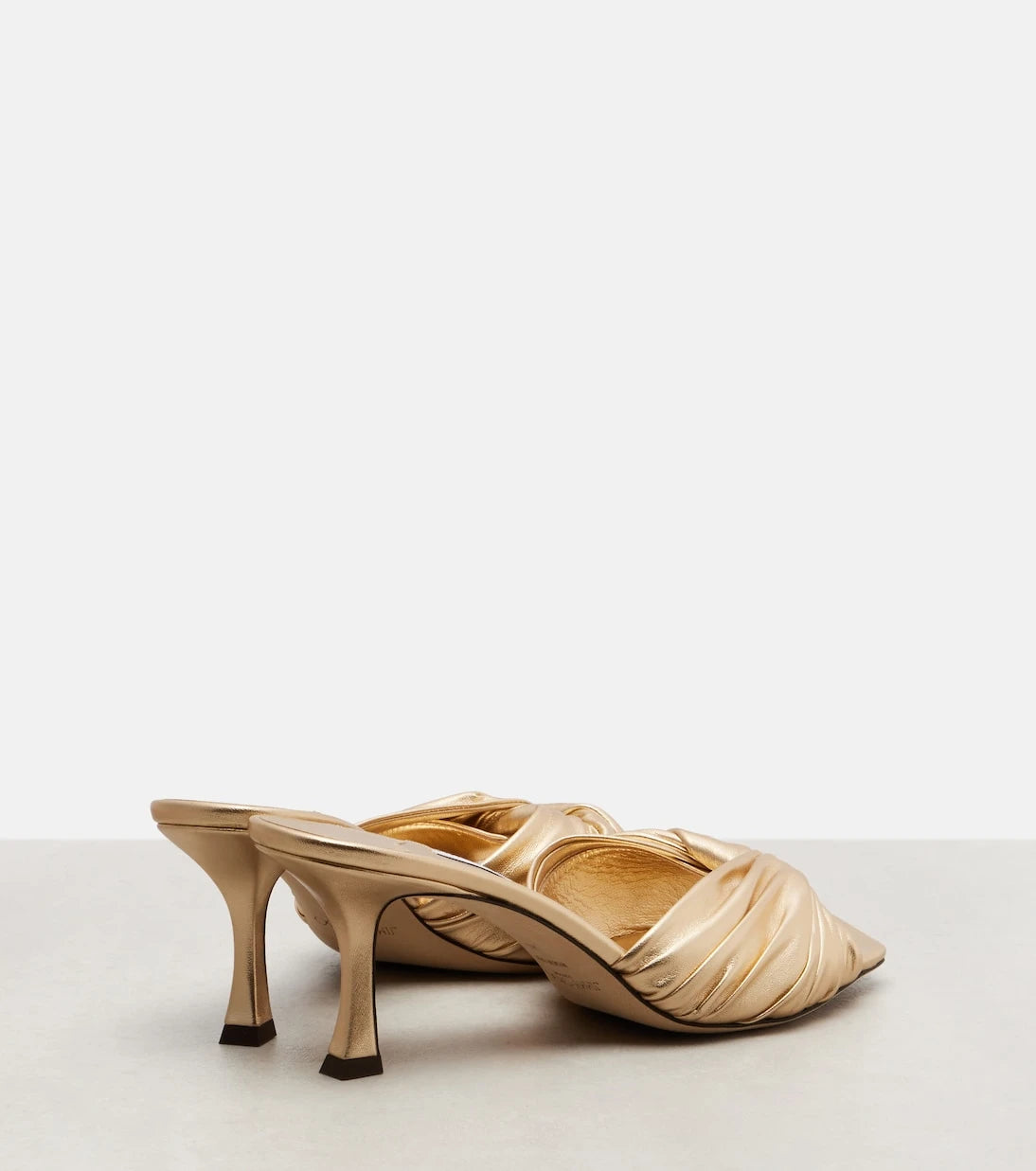 Jimmy Choo - Skye metallic leather mules