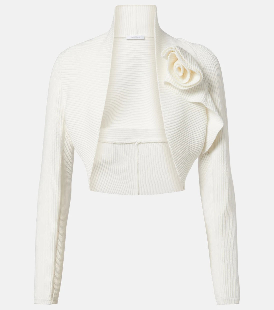 Max Mara - Knitted floral-appliqué shrug