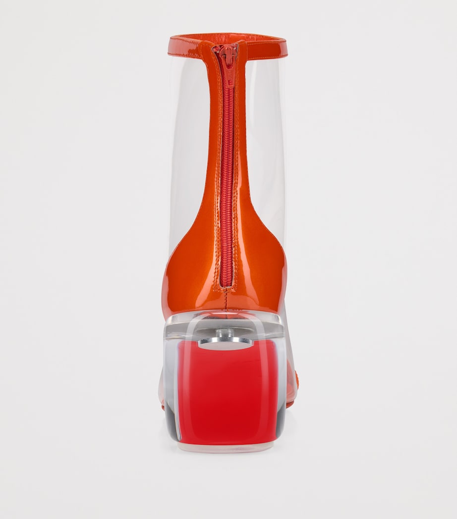 Christian Louboutin Orange Minny Bubble Ankle Boots 70