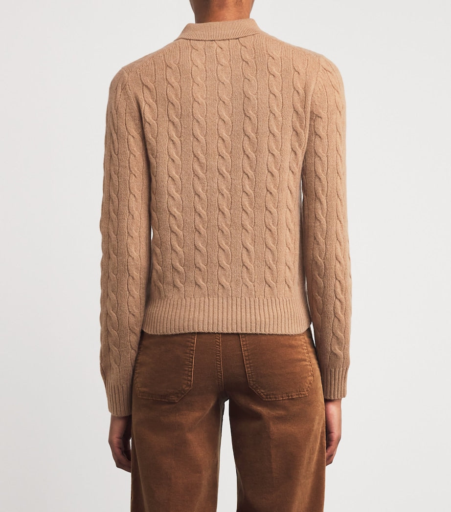 Wool-Cashmere Cable-Knit Sweater
