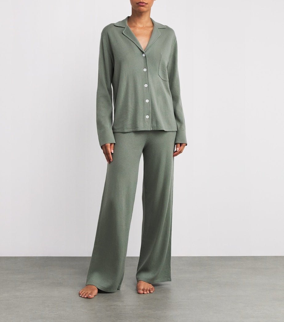 Green Cashmere Spring Gardens Pyjama Set