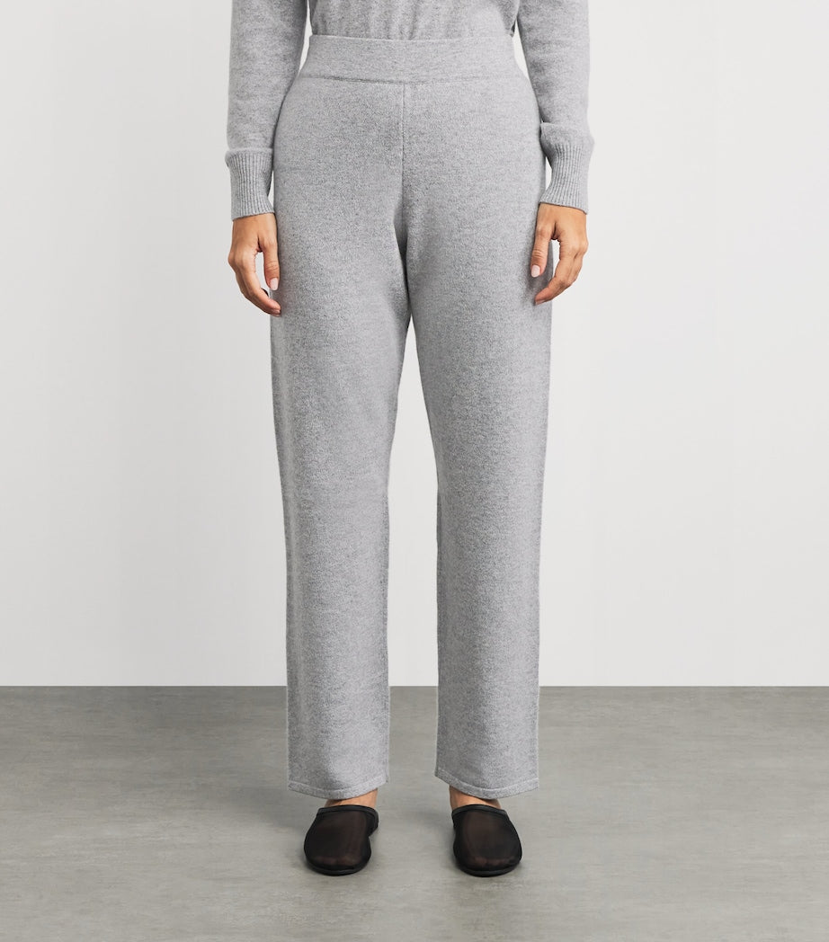 Falke Grey Cashmere Straight Trousers