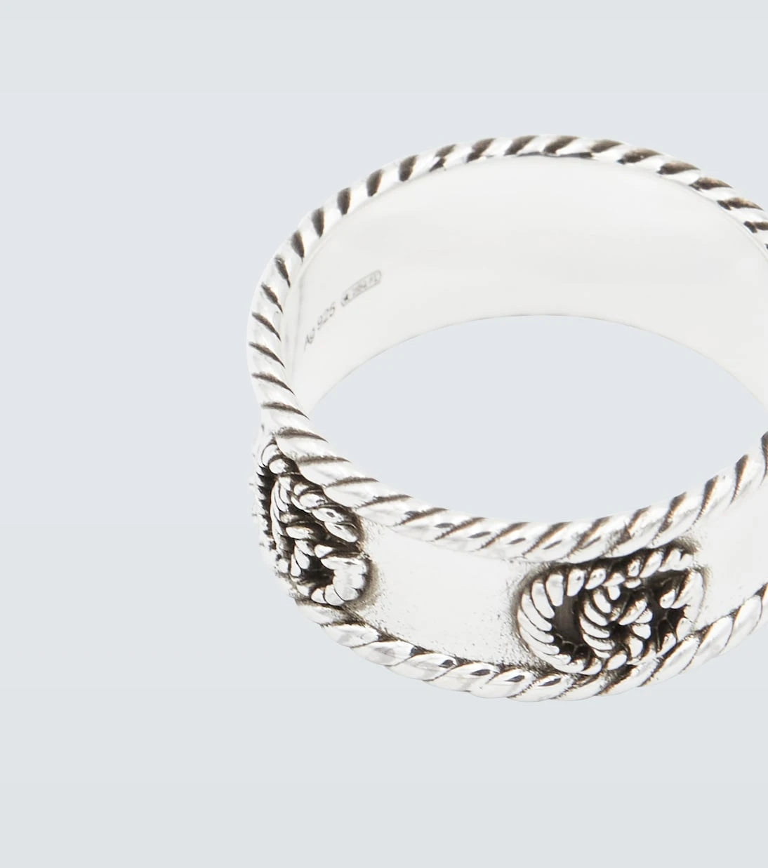 Gucci - Double G sterling silver ring
