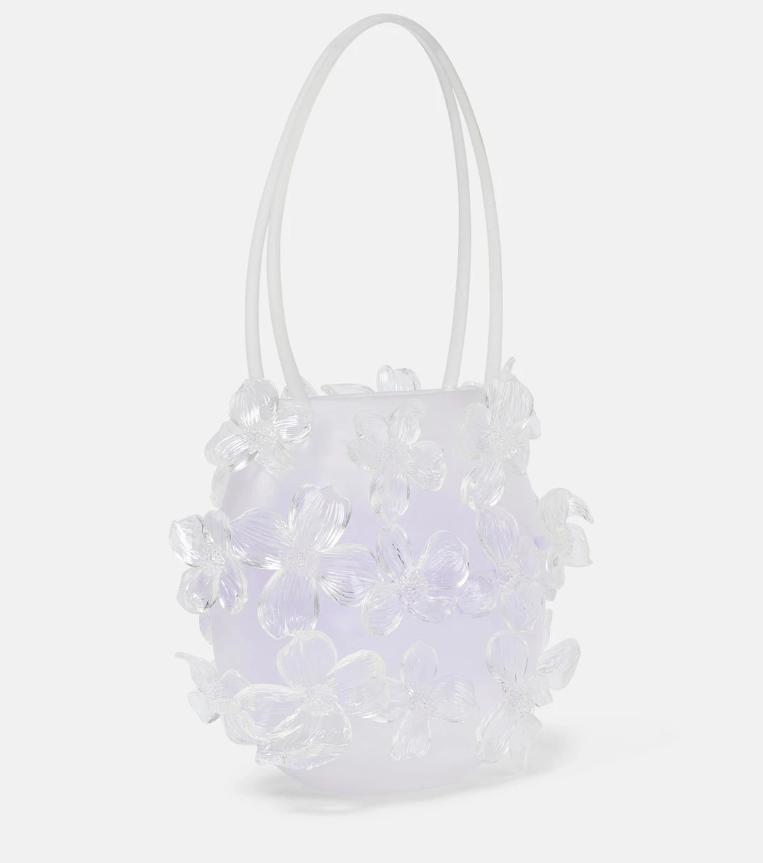 Susan Fang - Floral-appliqué TPU shoulder bag
