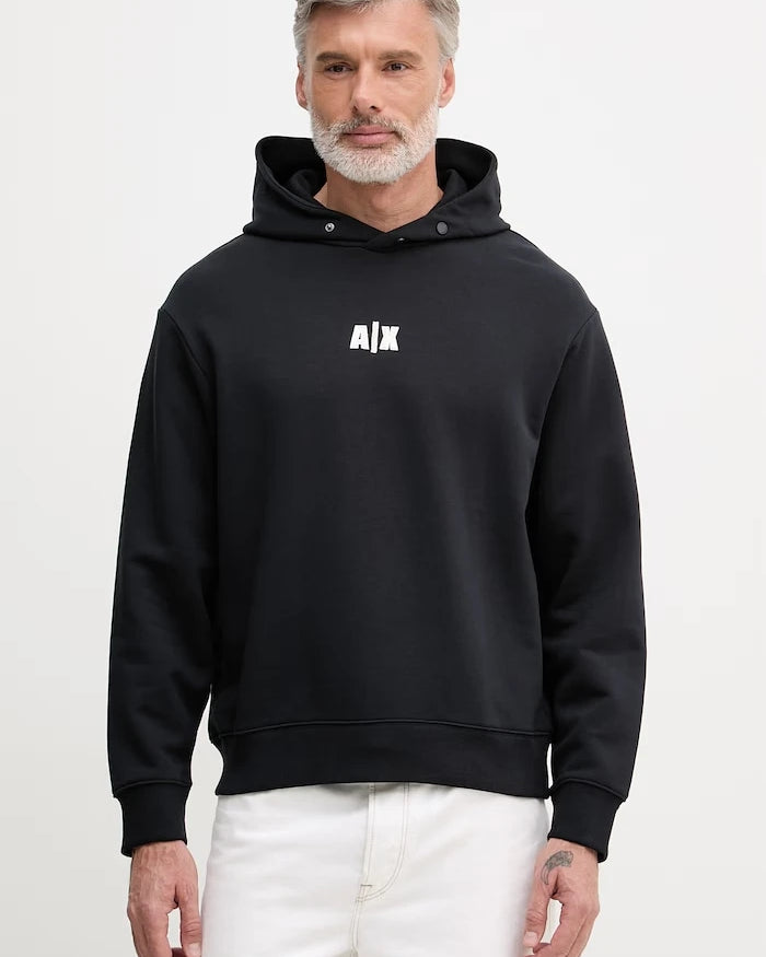Armani Exchange Erkek Pamuklu Kapüşonlu Sweatshirt