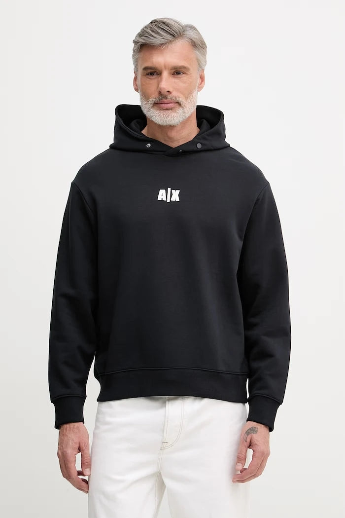 Armani Exchange Erkek Pamuklu Kapüşonlu Sweatshirt