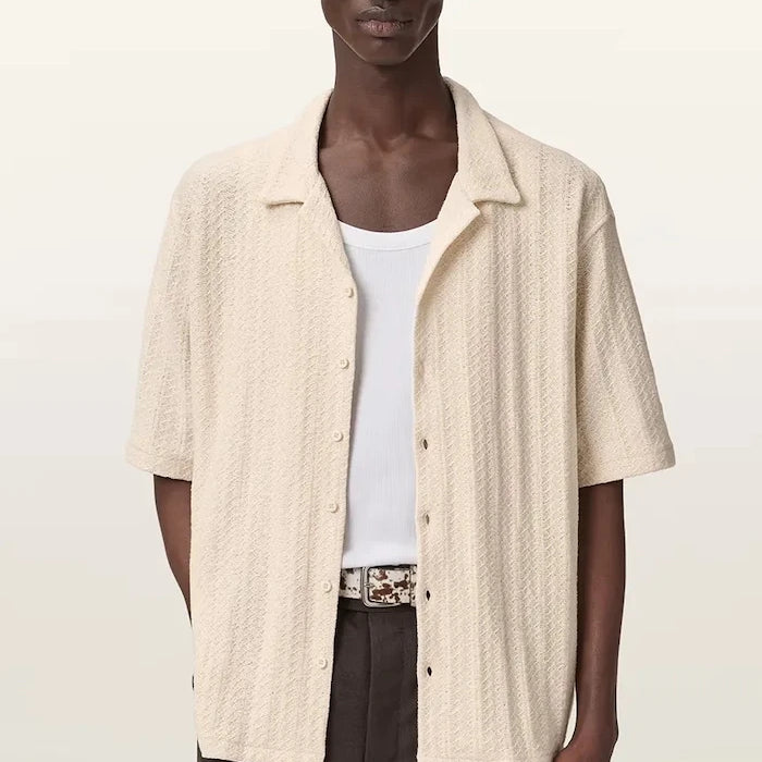 Памучна риза AllSaints TRACE