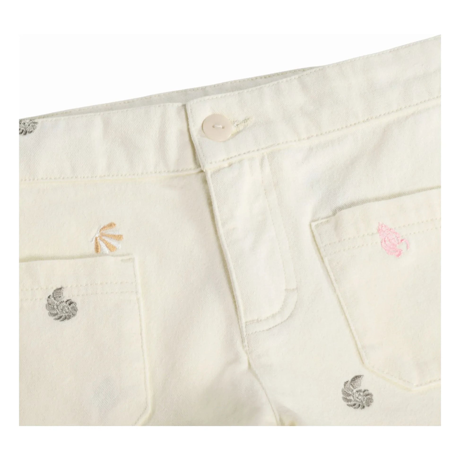 Molo - Short Amanda Coquillages Organic Cotton | Ecru