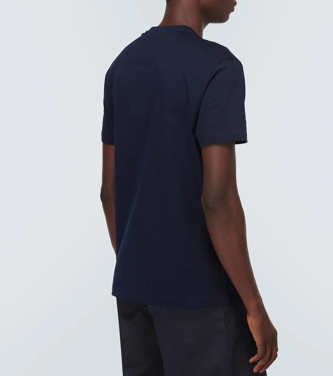 Versace - Logo embroidered cotton jersey T-shirt