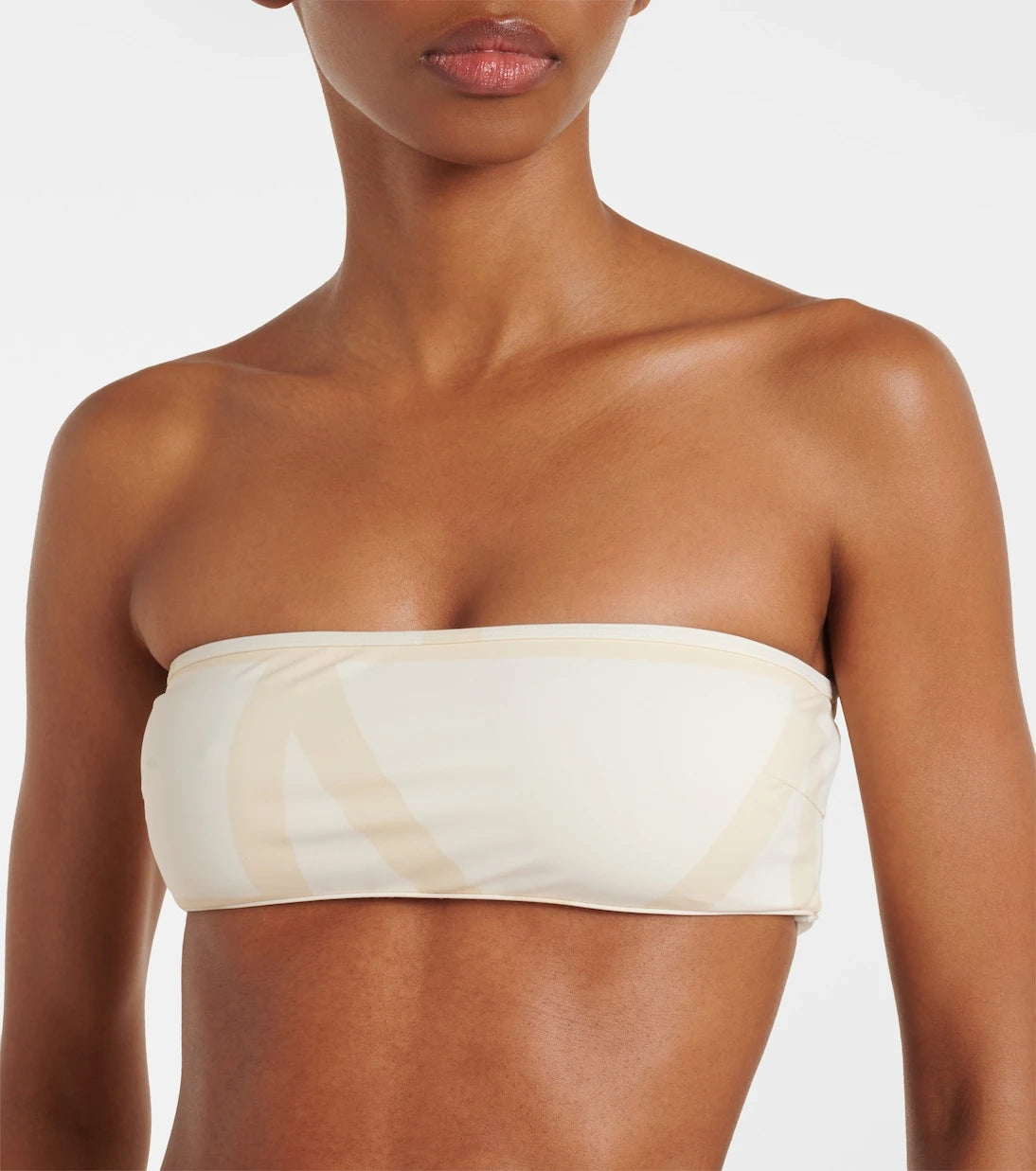 Toteme - Monogram bandeau bikini top
