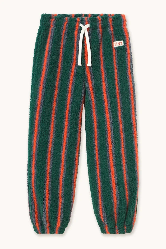 Çocuklar için Polar Spor Pantolon MULTICOLOR STRIPES SHERPA SWEATPANT