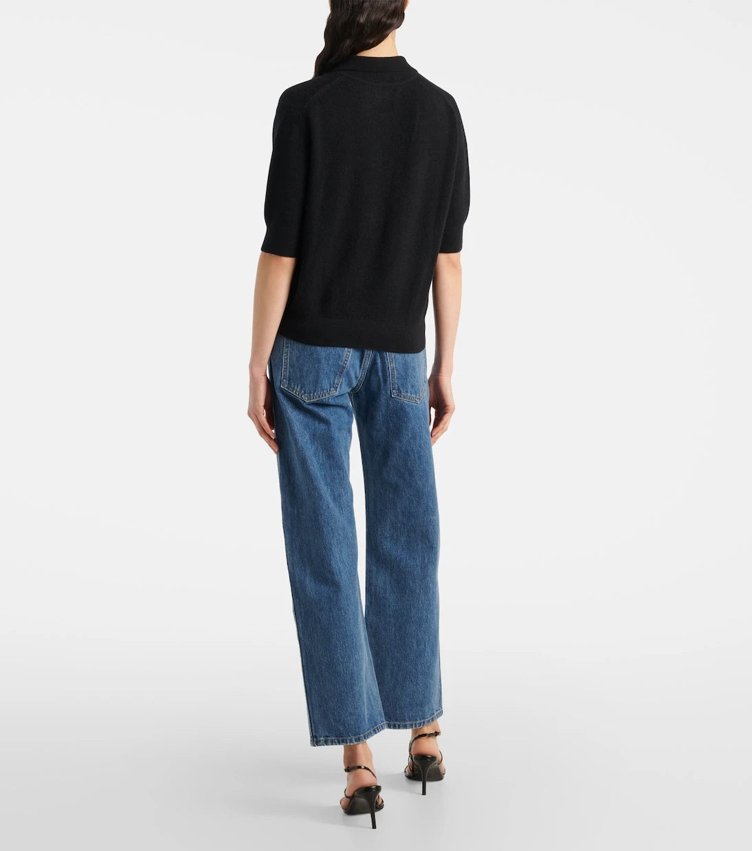 Khaite - Shrunked Jo cashmere-blend polo sweater
