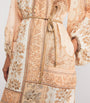 Linen Bandana Tunic Midi Dress PEBA/PEACH BANDANA