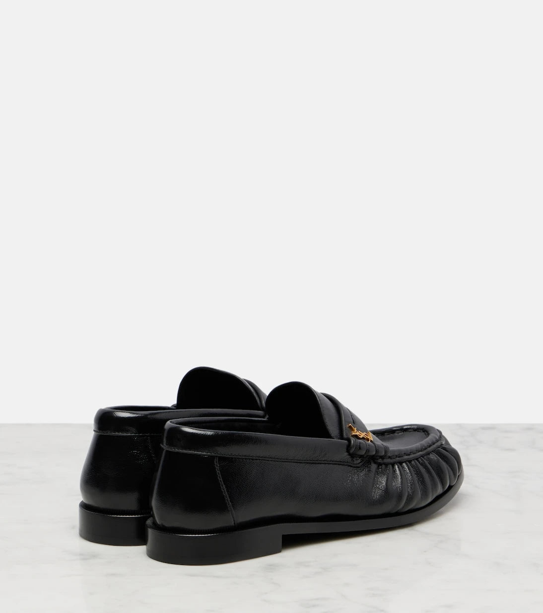 Saint Laurent - Leather penny loafers