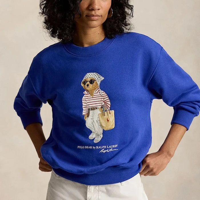 Polo Ralph Lauren kadın pamuklu sweatshirt ISLAND FLC-KNT-SWEATSHIRT