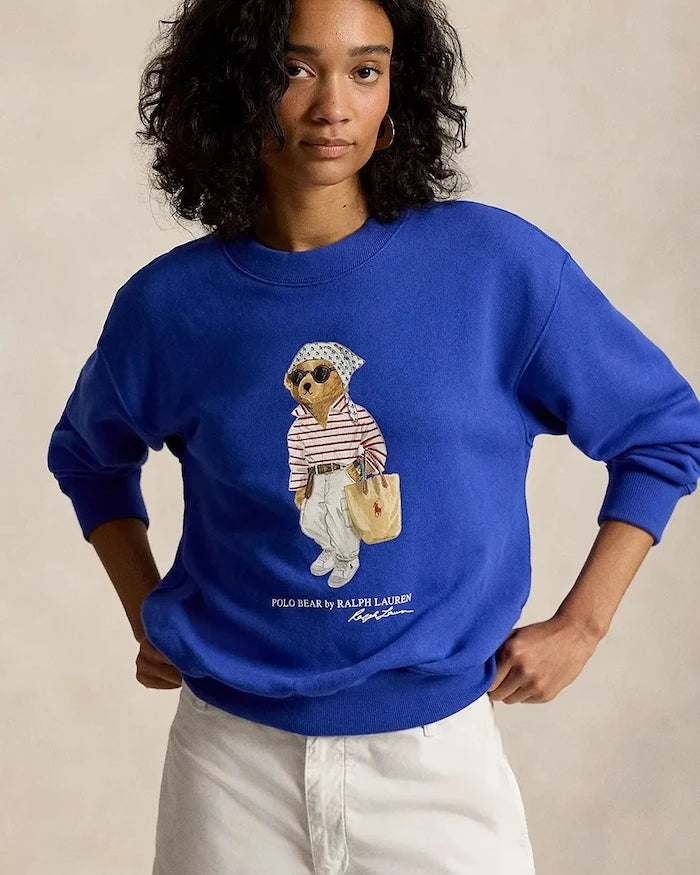 Polo Ralph Lauren kadın pamuklu sweatshirt ISLAND FLC-KNT-SWEATSHIRT