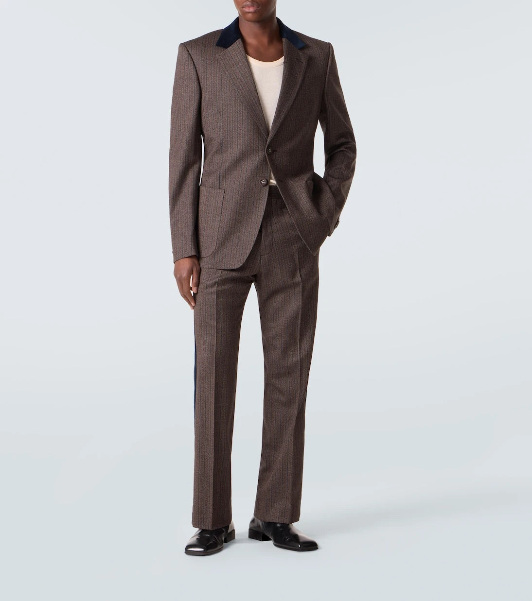 Wales Bonner - Alto pinstripe wool-blend blazer