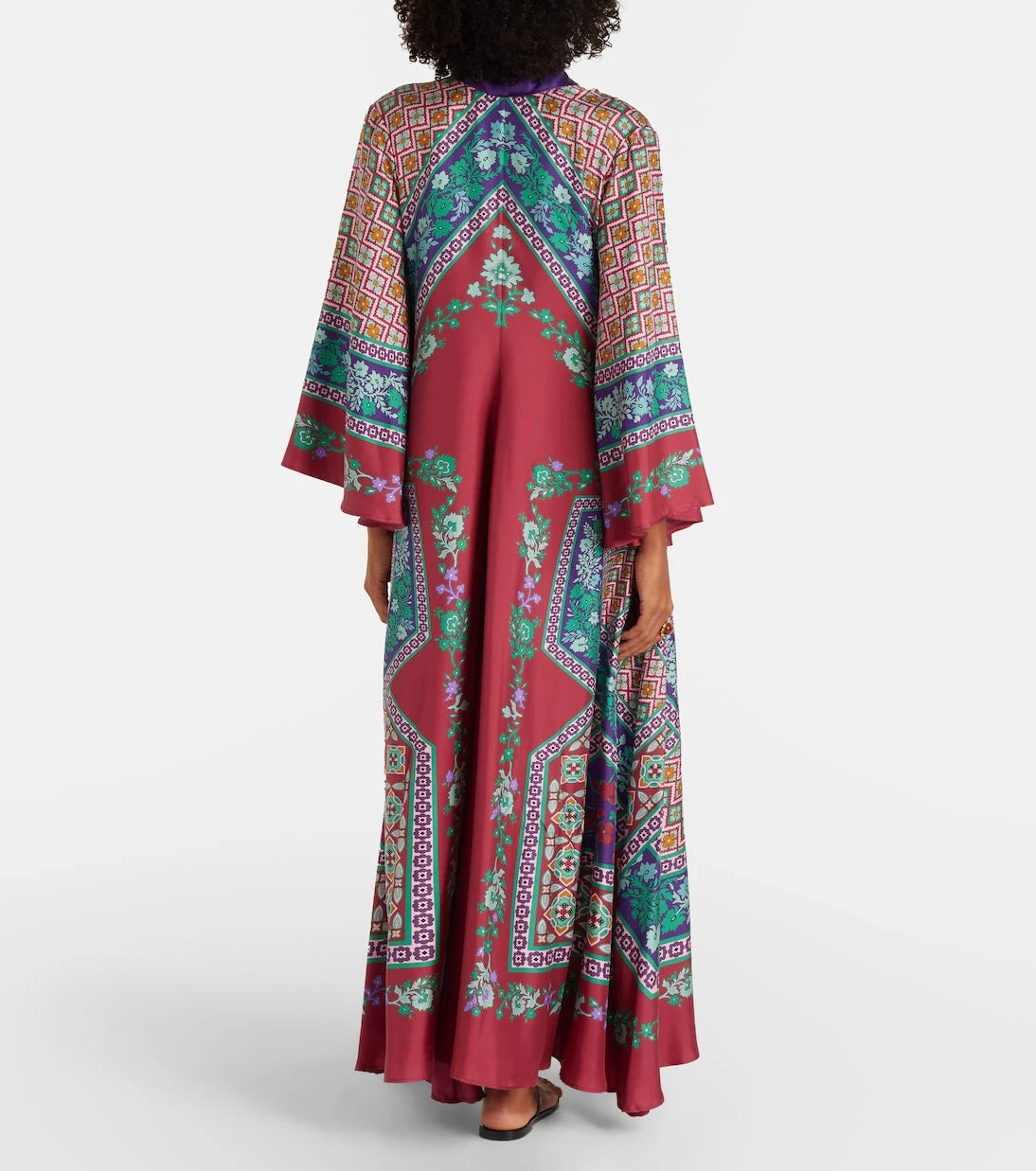 La DoubleJ - Magnifico printed silk maxi dress