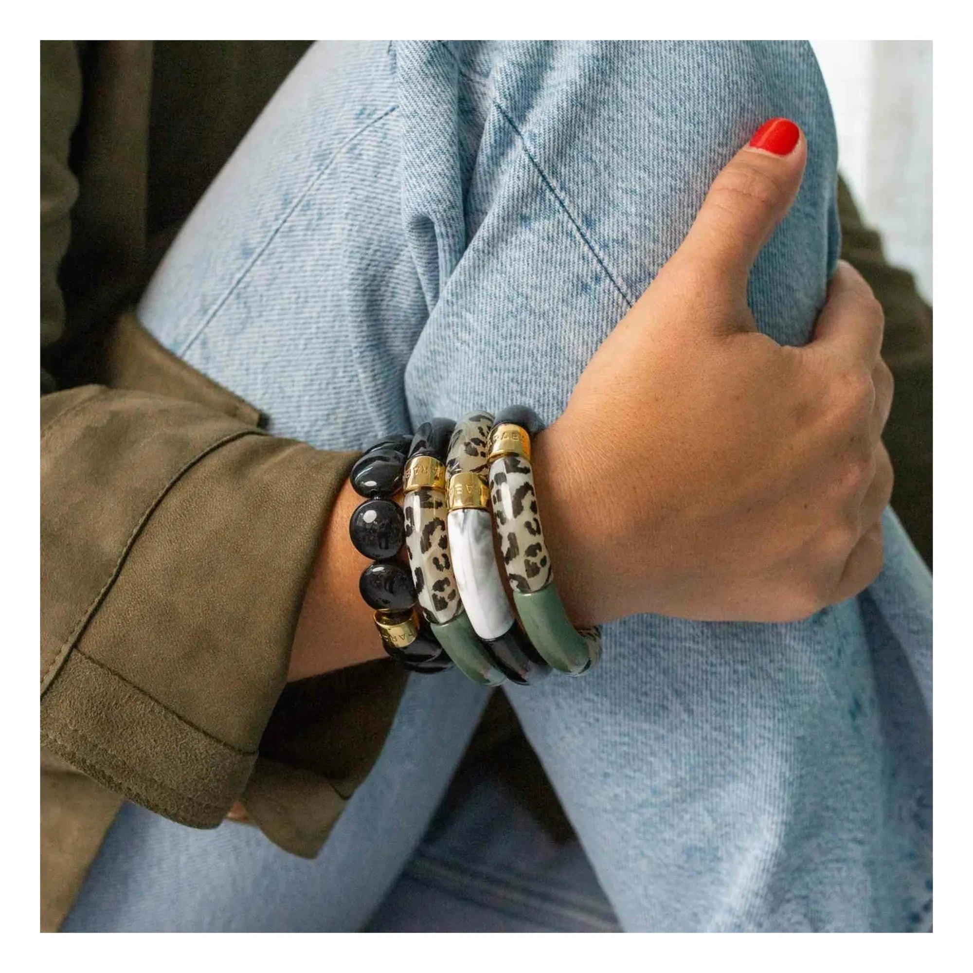 Parabaya - Capi 2 bracelet | Dark green