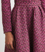 Wool-Blend Tweed Embellished Midi Skirt