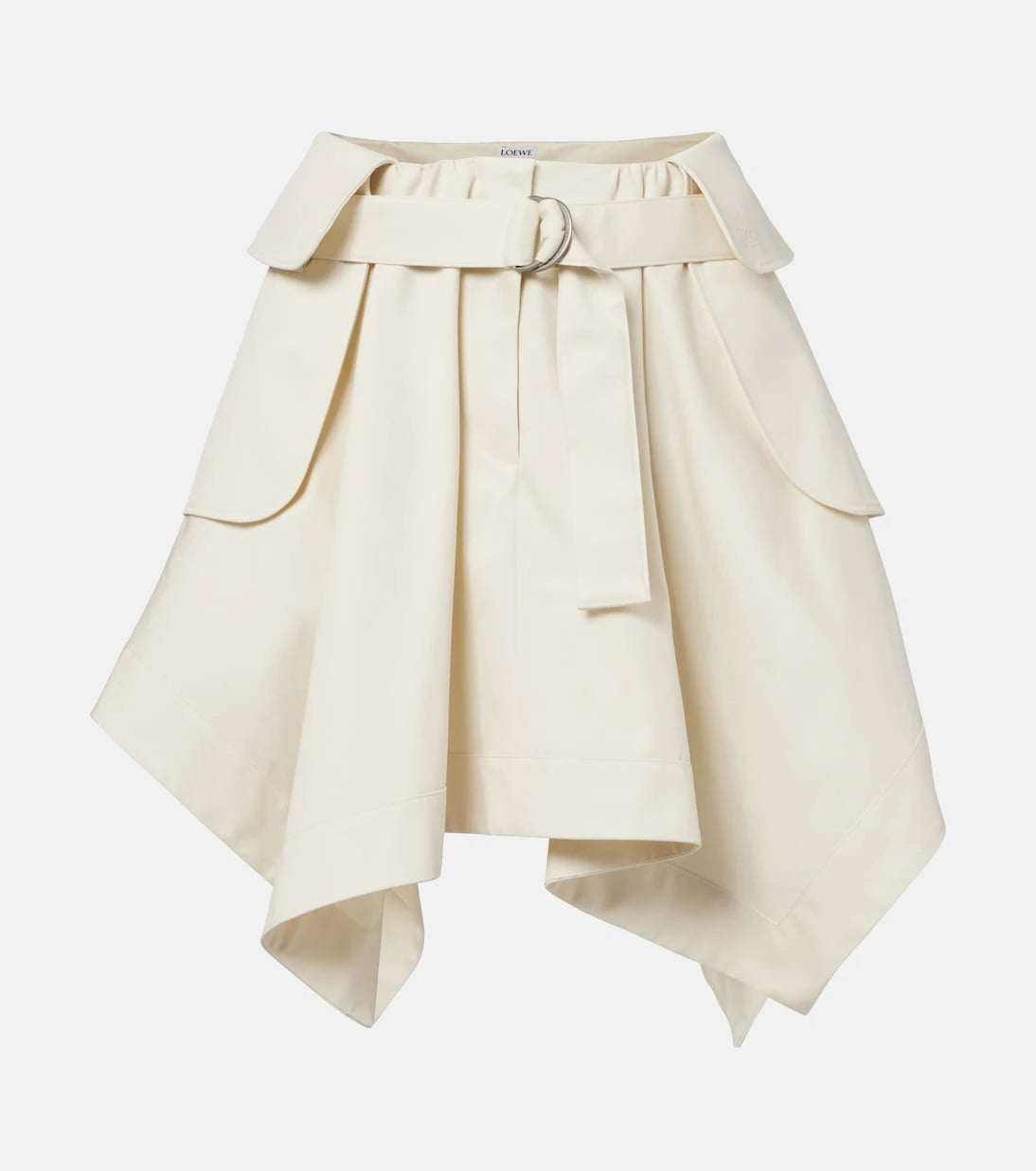 Loewe - Cotton and silk gabardine miniskirt
