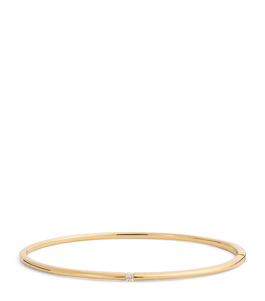Persée Small Yellow Gold and Diamond Zeus Bangle